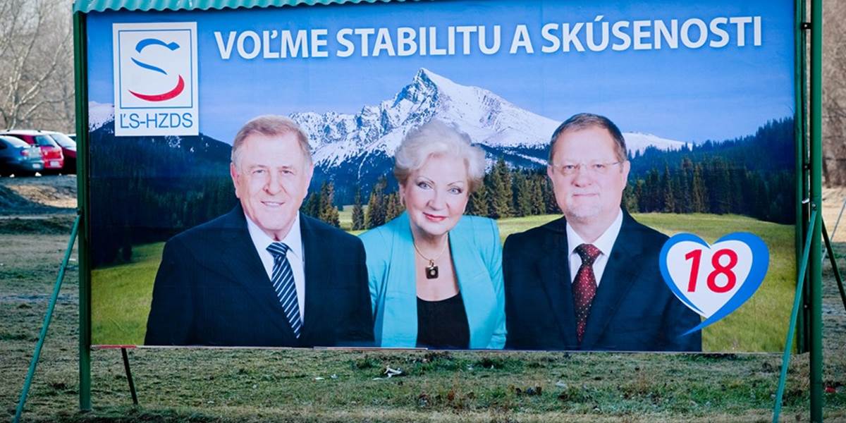 Strana Slovenská moderná spoločnosť sa zmenila na HZDS