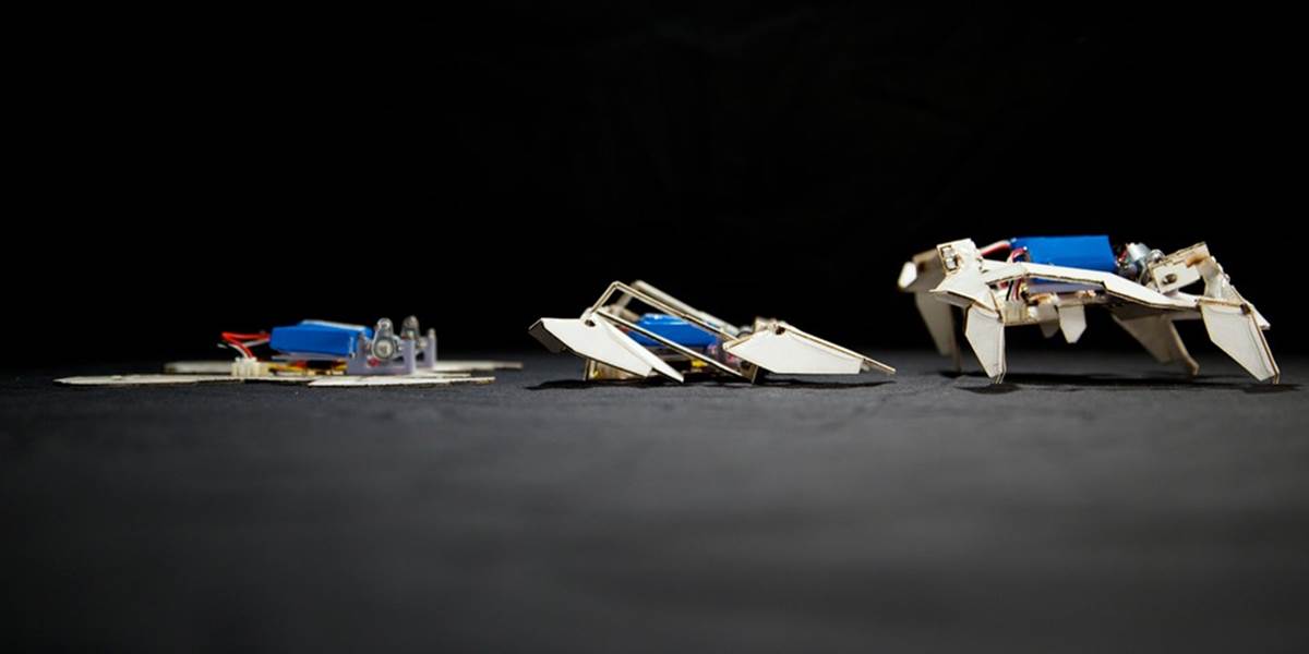 VIDEO Vytvorili robota inšpirovaného origami, dokáže meniť tvar