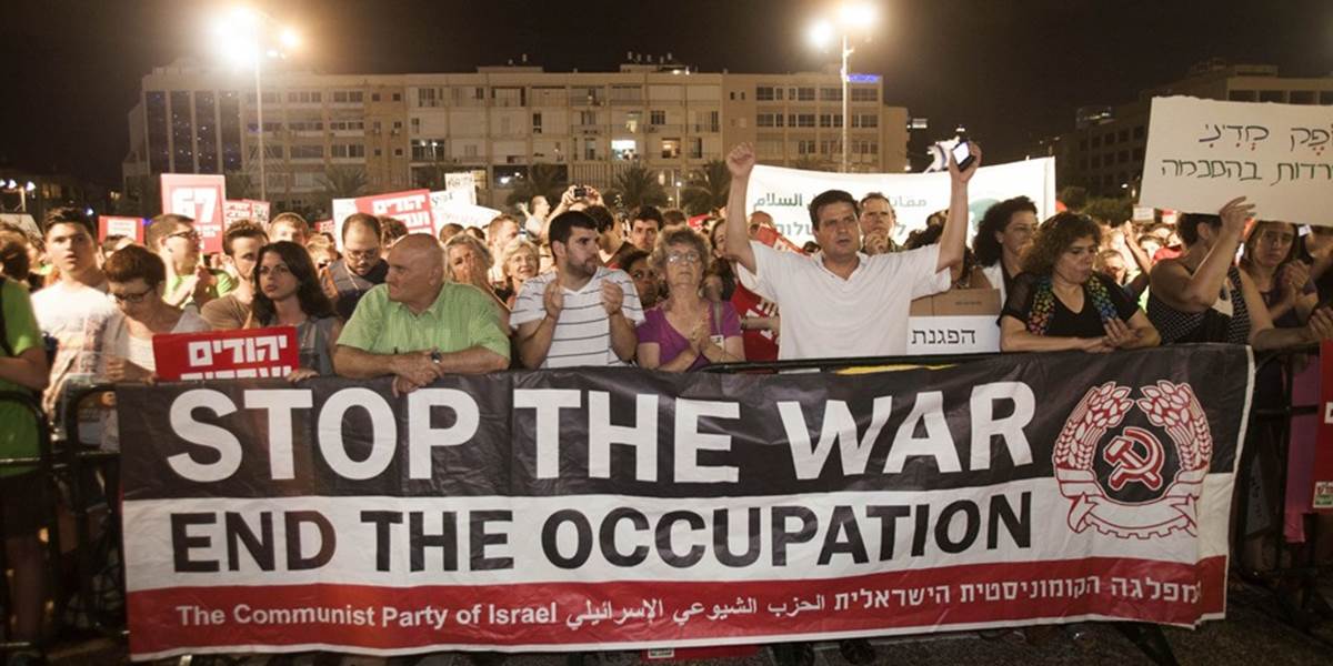Viac ako 150 ľudí protestovalo proti vojne v Gaze