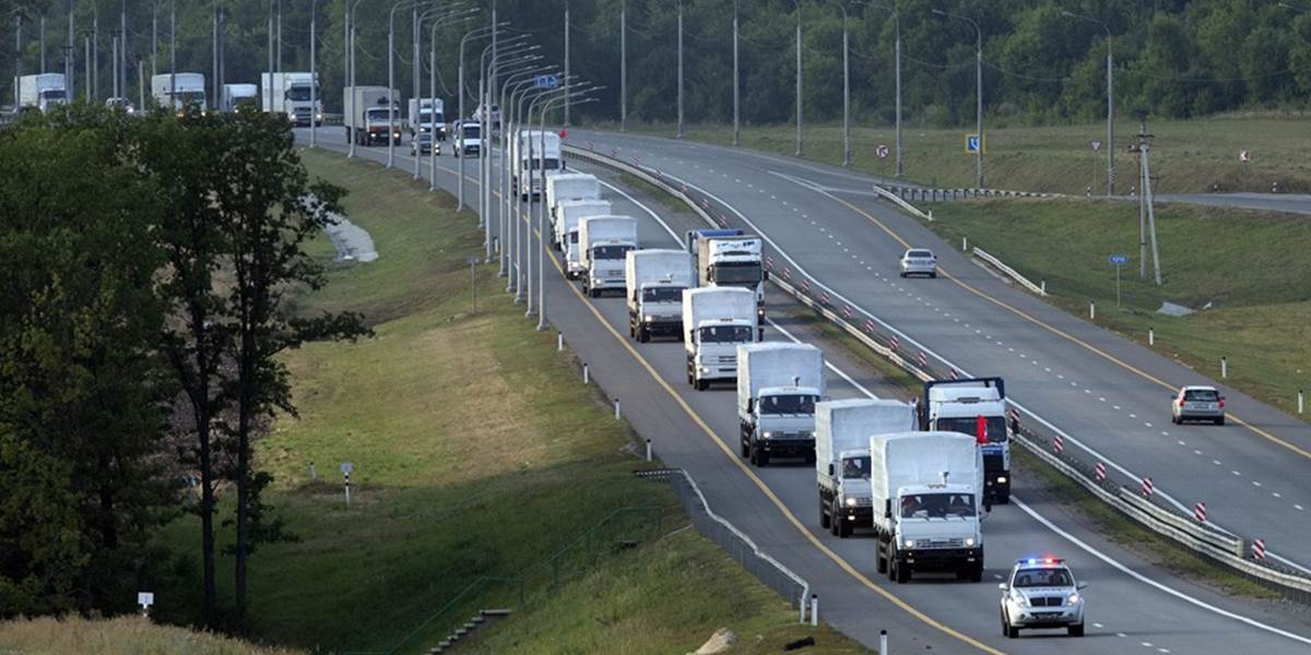 Situácia na Ukrajine: Ruský humanitárny konvoj dorazil do Voroneža