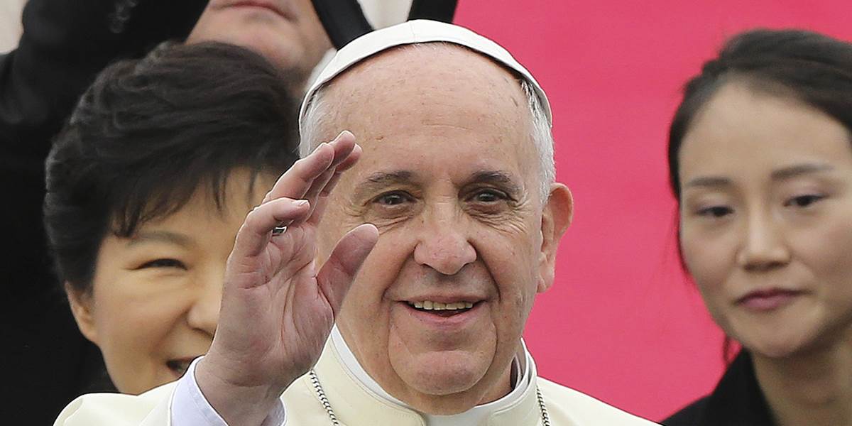 Pápež cestou do Soulu pozdravil čínskeho prezidenta