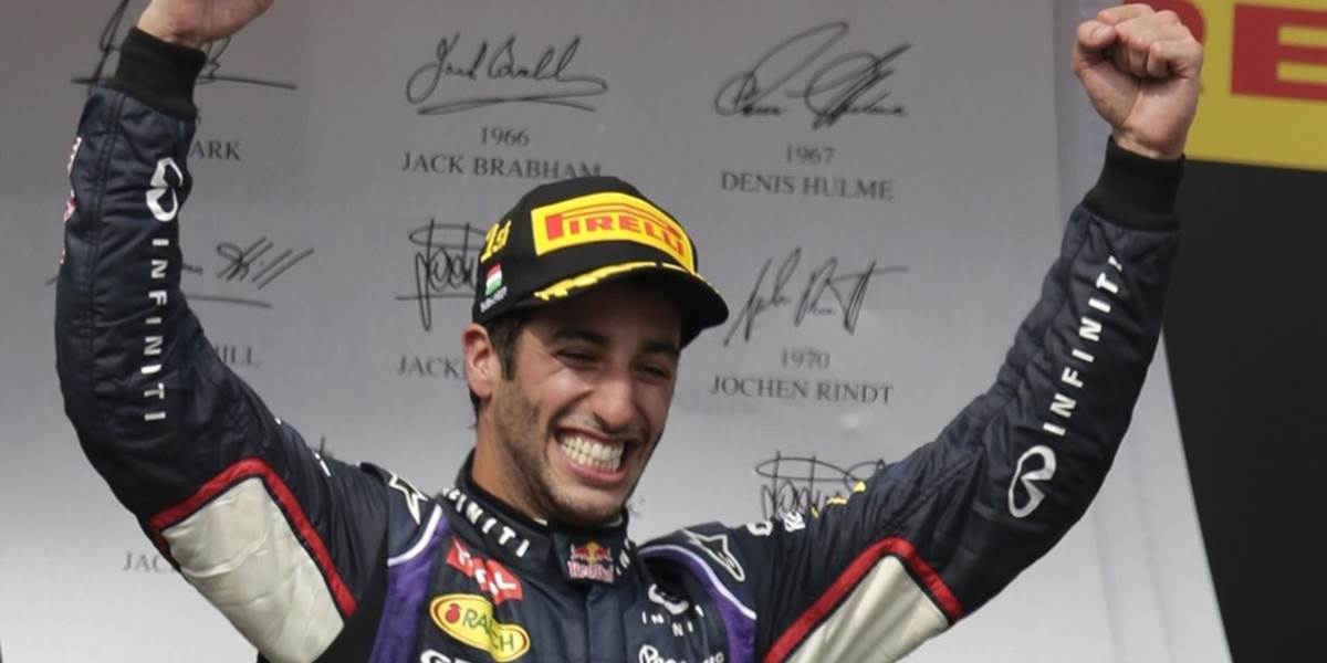 F1: Ricciardo v Belgicku s tretím víťazstvom v sezóne