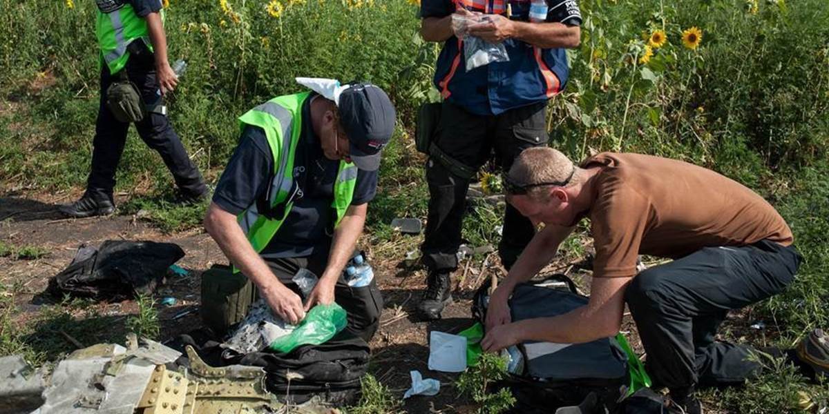 Experti zhromaždili z miesta pádu lietadla na Ukrajine vzorky DNA 283 ľudí