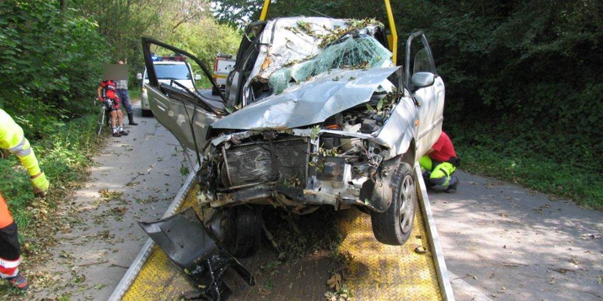 Smrteľná nehoda: Mladý vodič neprežil náraz auta do stromov pri ceste!