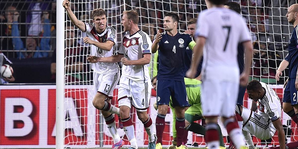 Nemci zdolali Škótsko 2:1, Albánci šokovali Portugalsko