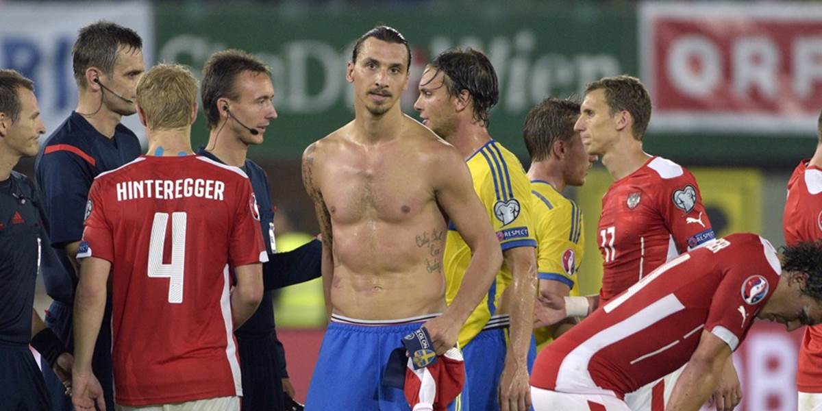 Ibrahimovič odohral v Rakúsku stý zápas za Švédsko