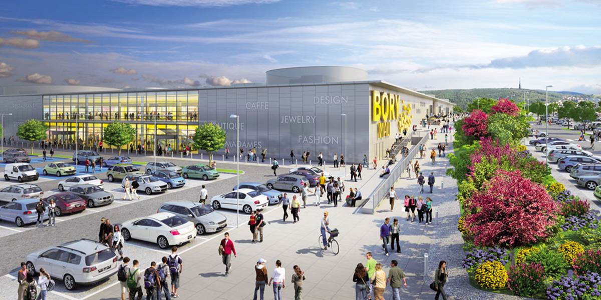 Nové nákupné centrum Bory Mall otvoria v novembri
