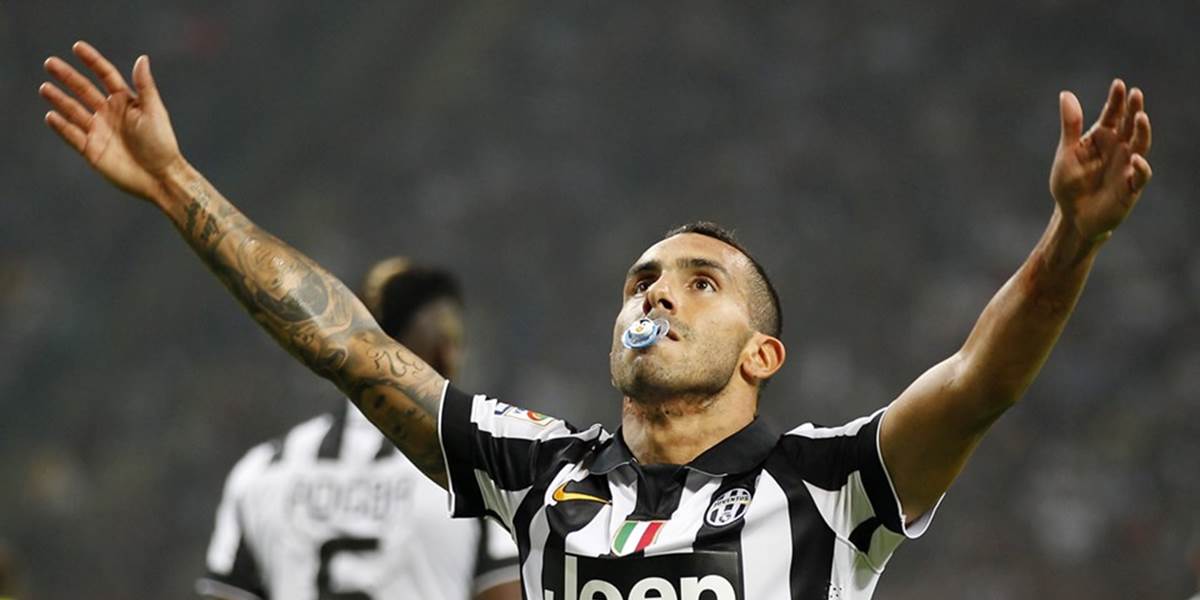 Juventus Turín zdolal AC Miláno 1:0, rozhodol Tevez