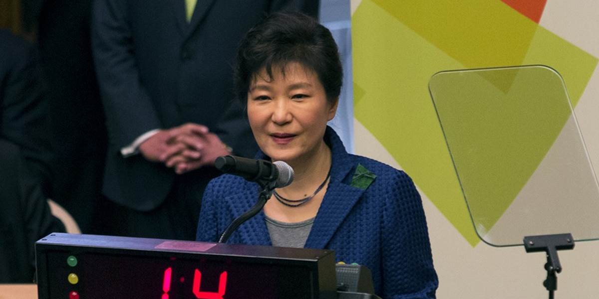 Juhokórejská prezidentka vyzvala na znovuzjednotenie polostrova