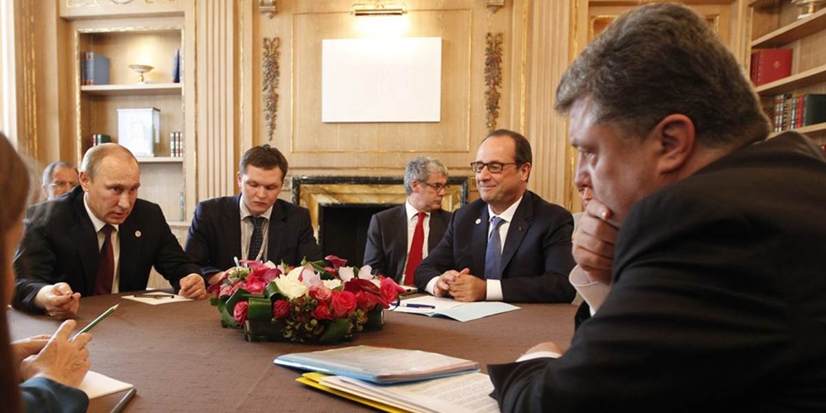 Putin po rokovaní s Porošenkom vyzval na realizáciu dohôd z Minska