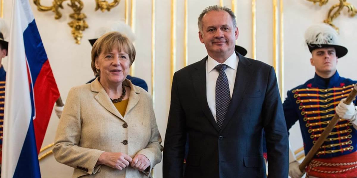 Kiska s nemeckou kancelárkou Merkelovou zdôraznili potrebu jednoty EÚ
