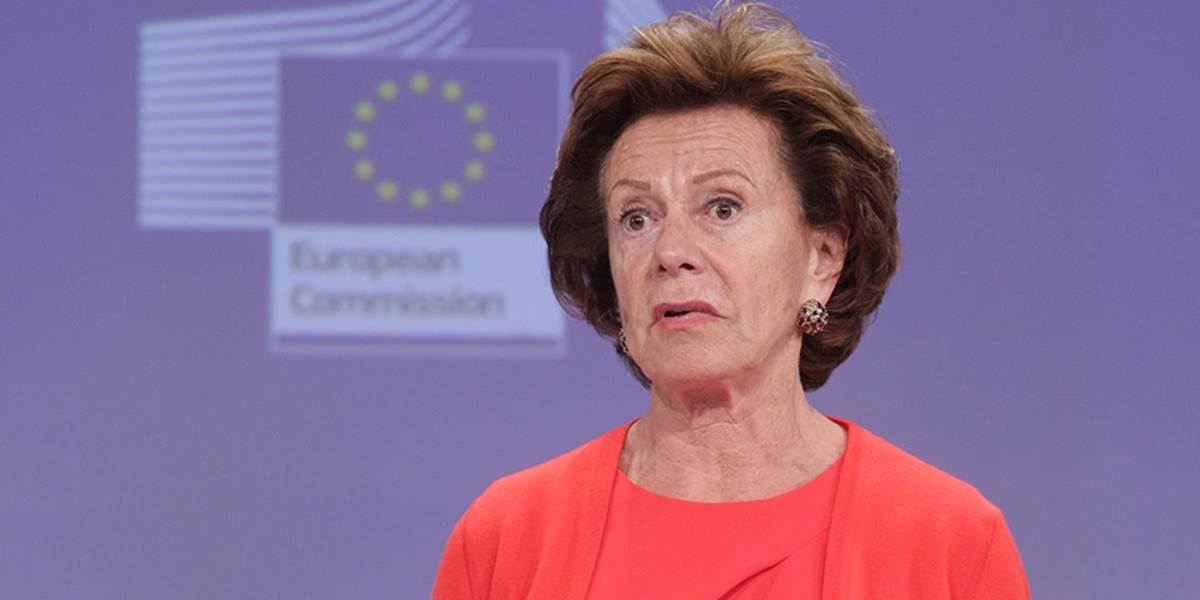 Eurokomisárka Kroesová vyzvala na protesty proti maďarskej dani