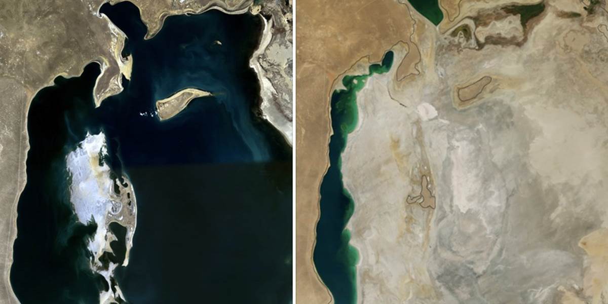 Pan Ki-mun vyzval svet na ochranu vysychajúceho Aralského jazera