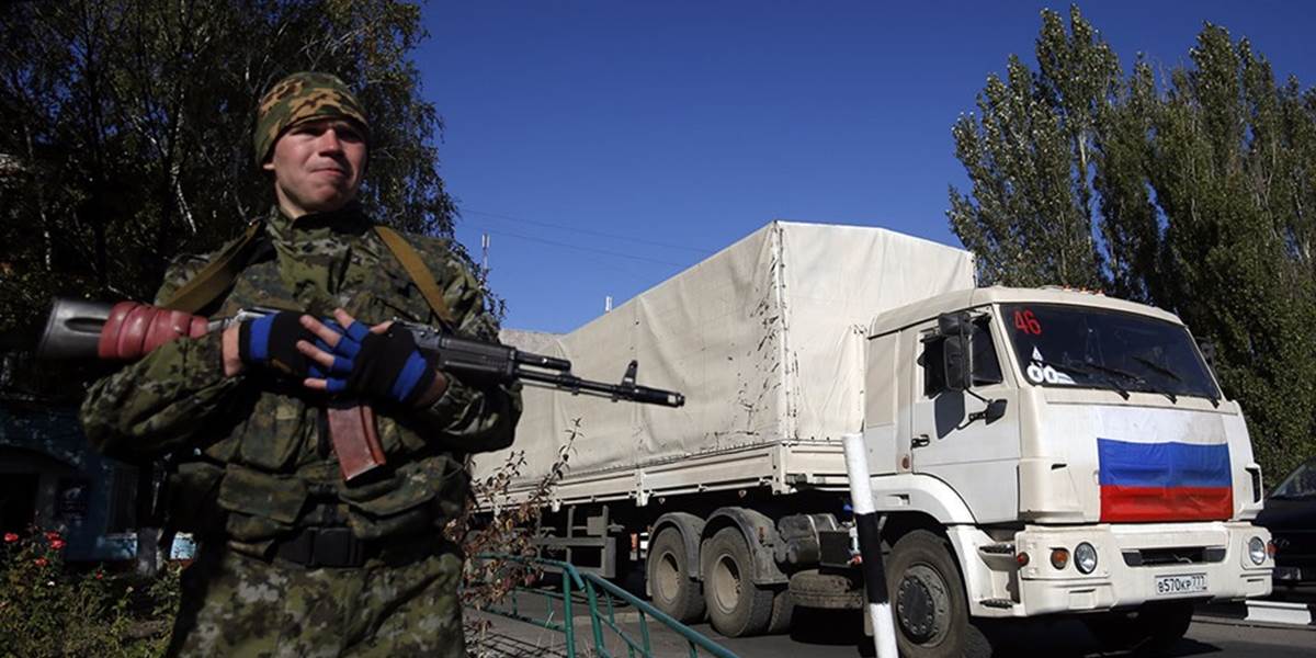 Ruský humanitárny konvoj smerujúci na Ukrajinu ukážu novinárom