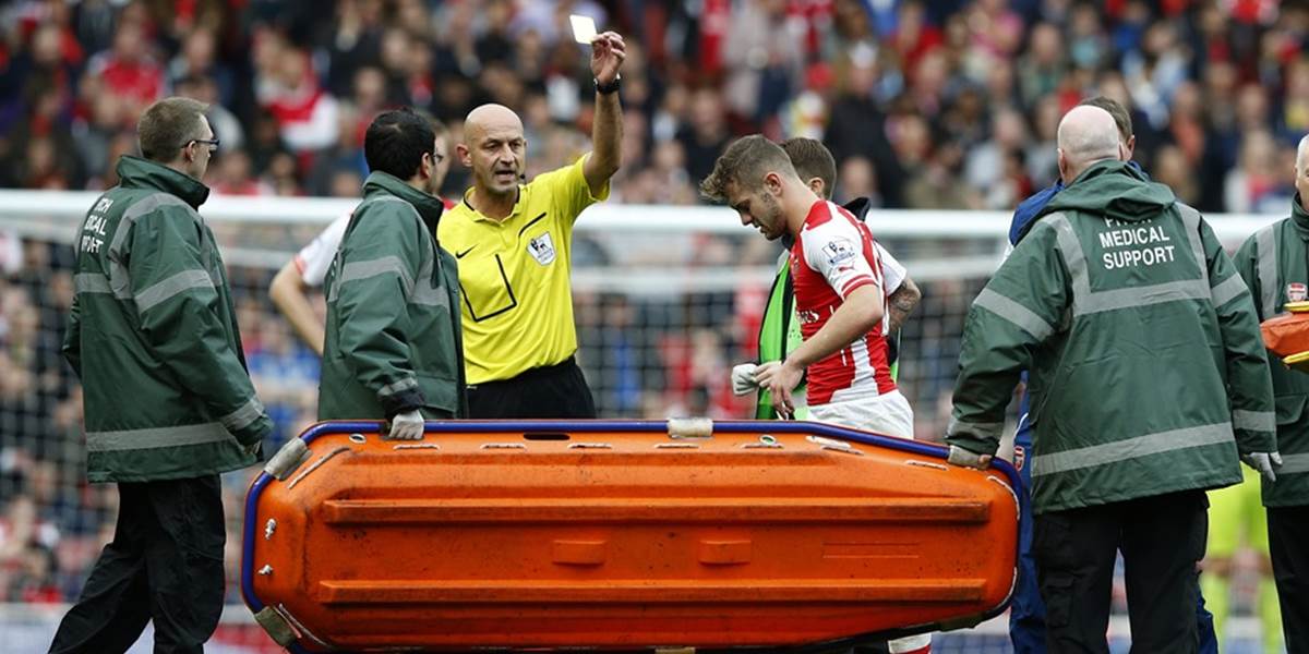 Wilshere si poranil koleno a bude chýbať Arsenalu