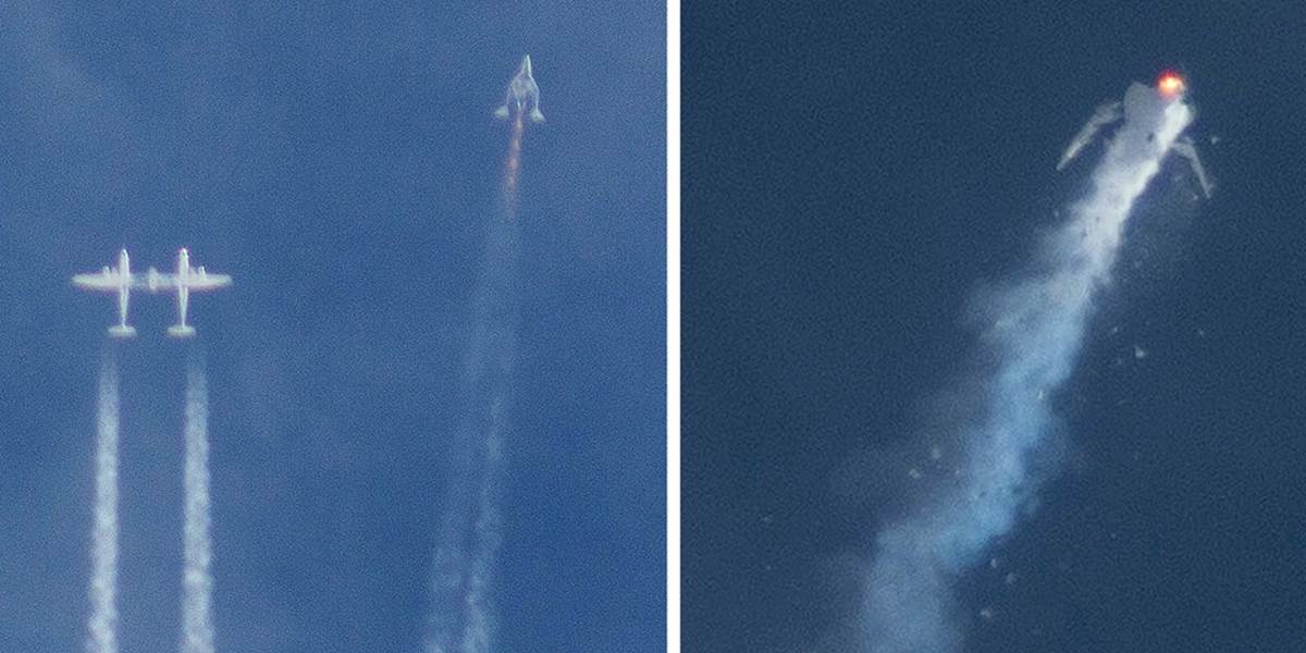 VIDEO Americký raketoplán SpaceShipTwo vybuchol počas testovacieho letu, pilot zomrel