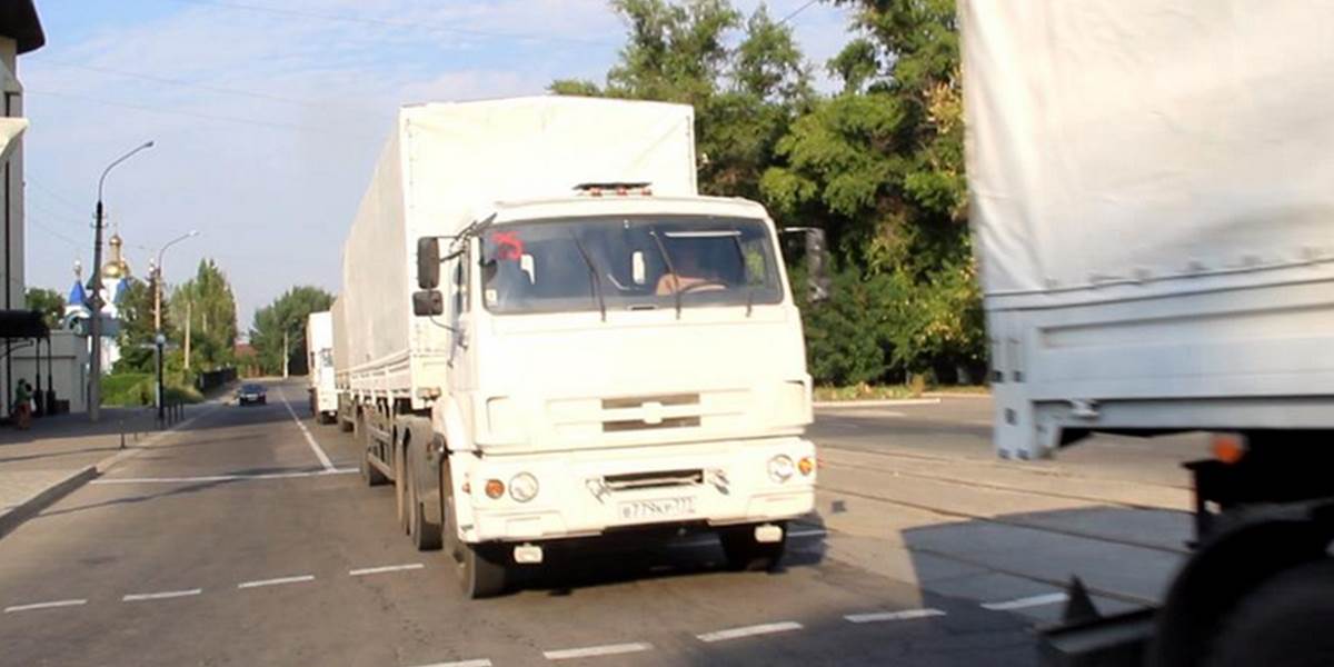 Ďalší ruský konvoj dorazil na východ Ukrajiny bez kontroly Ukrajincov