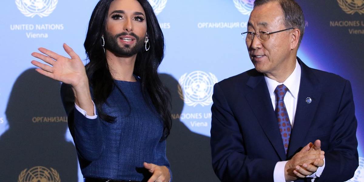 Generálny tajomník OSN Pan Ki-mun pochválil Conchitu Wurst