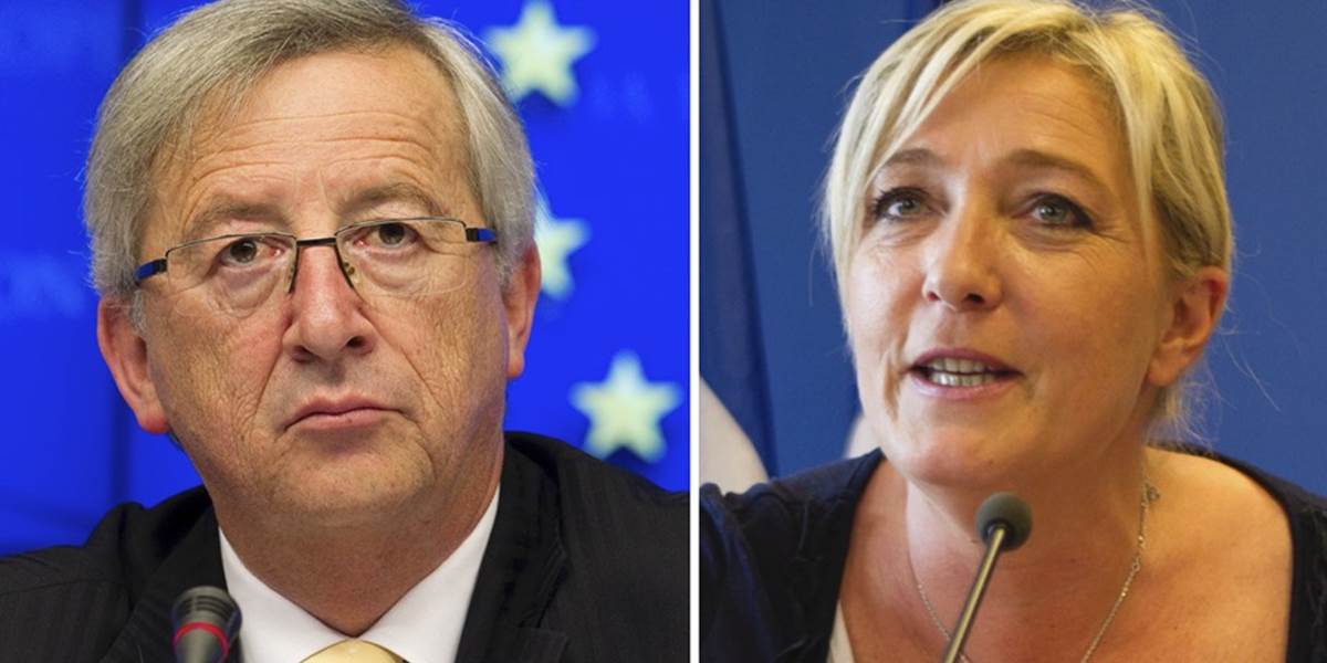 Le Penová vyzvala predsedu Európskej komisie Junckera, aby odstúpil pre daňový škandál