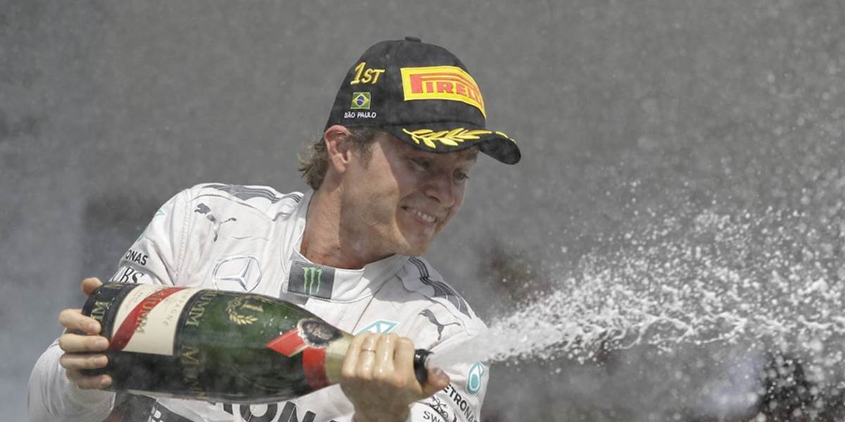 F1: Rosberg víťazne v Brazílii, Hamilton druhý