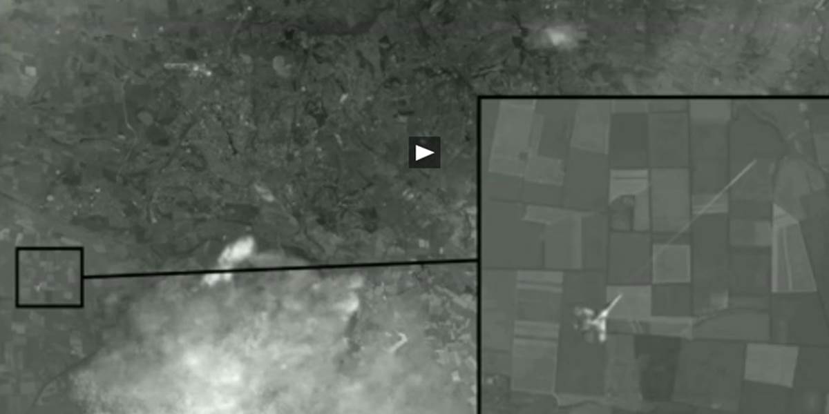 Dôkaz? Ruská TV má družicové snímky stíhačky v blízkosti zostreleného malajzijského lietadla!