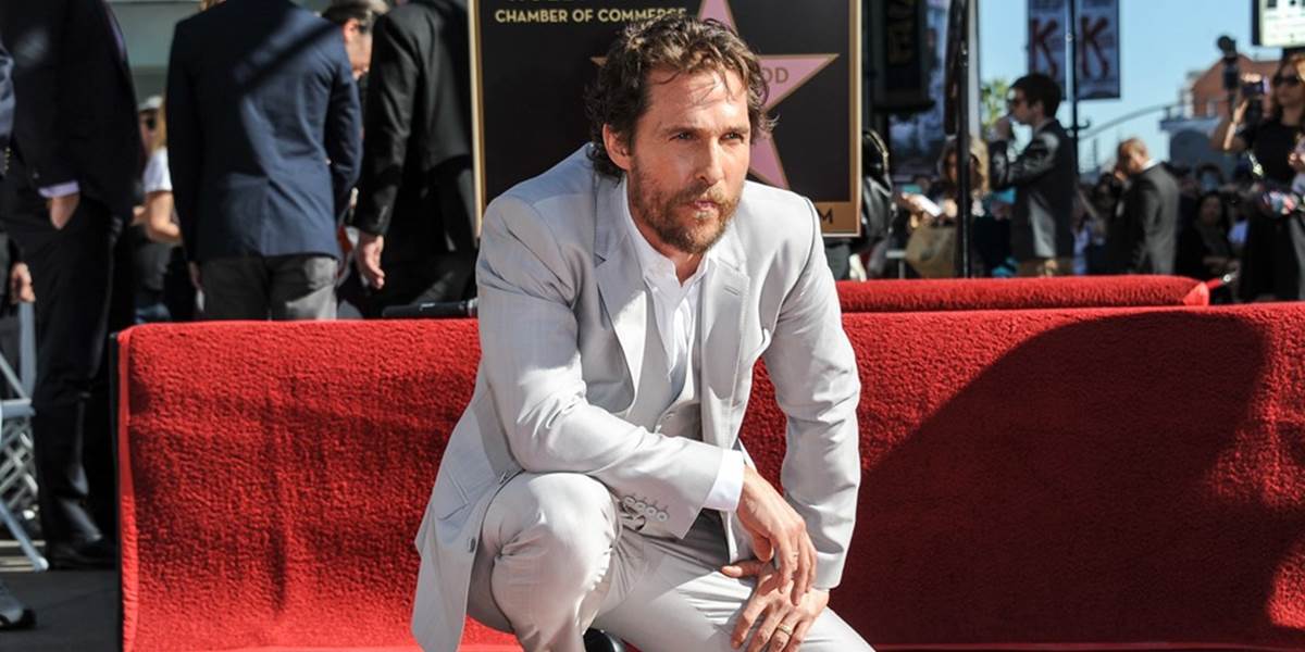 Matthew McConaughey má hviezdu na hollywoodskom Chodníku slávy
