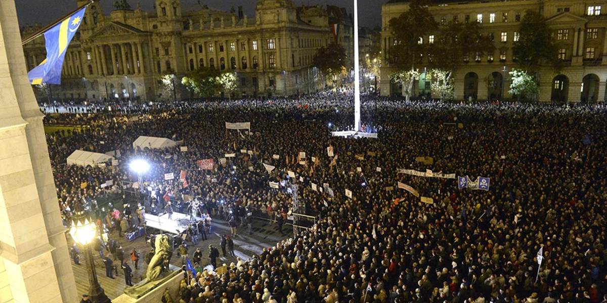 Poslední demonštranti v Budapešti opustili námestie pred polnocou