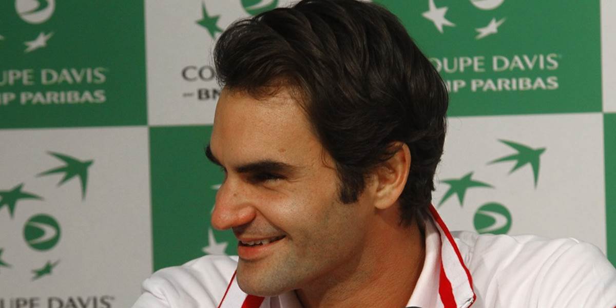 Davis Cup: Federer si v stredu večer zatrénoval