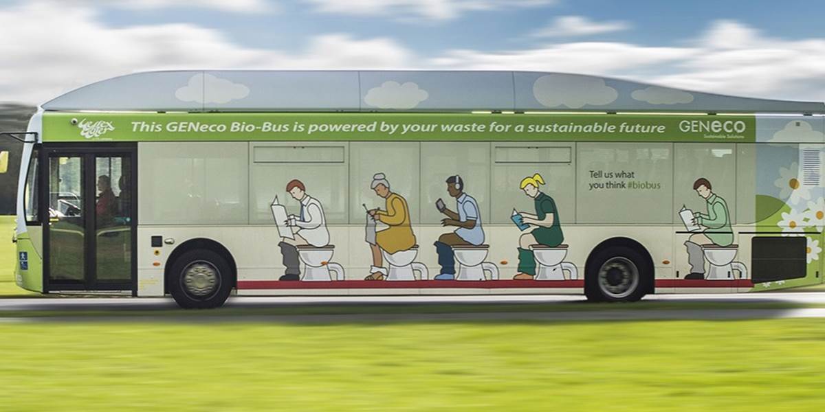V anglickom Bristole začal premávať autobus na ľudský a potravinový odpad!