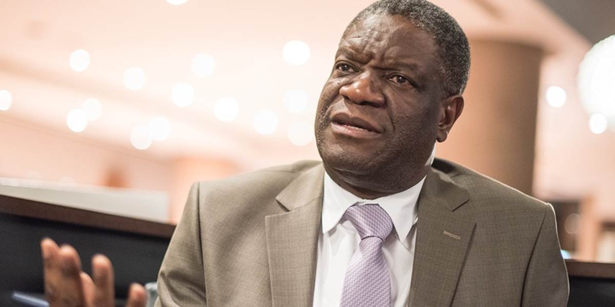 Gynekológ Denis Mukwege si v Štrasburgu prevzal Sacharovovu cenu za slobodu myslenia