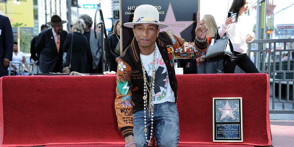 VIDEO Pharrell Williams dostal hviezdu na hollywoodskom Chodníku slávy