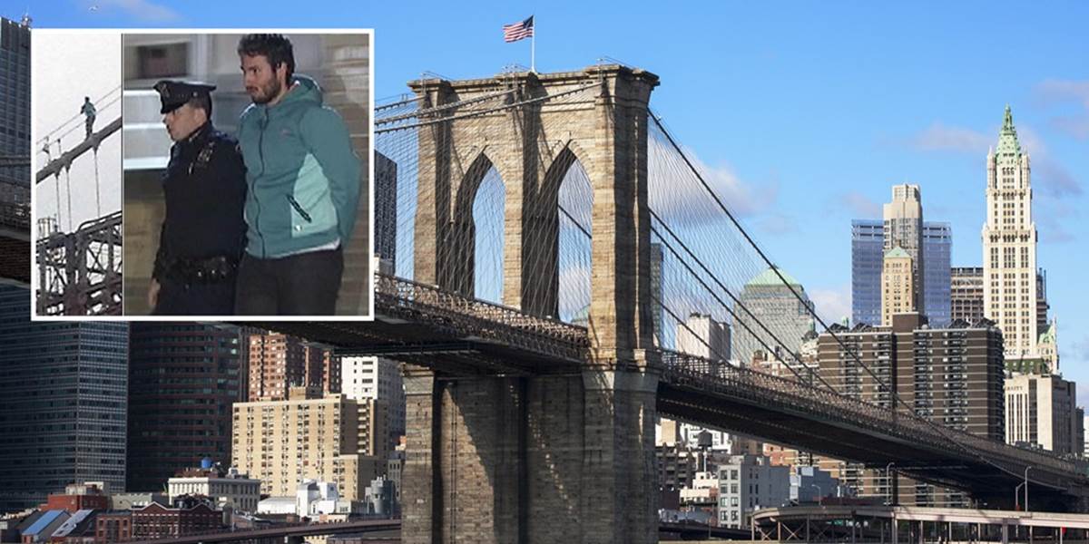 Francúz vyliezol na nosník Brooklynského mosta: Teraz musí upratovať vo väzení!