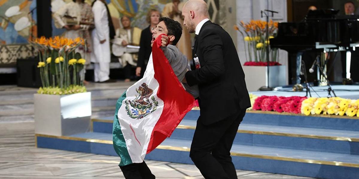 Júsafzajová súhlasí s činom mexického azylanta na odovzdávaní Nobelových cien