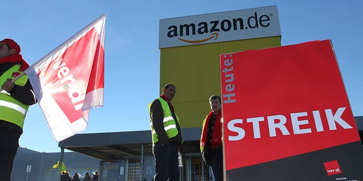 Nemecké odbory vyzývajú na štrajk zamestnancov Amazonu