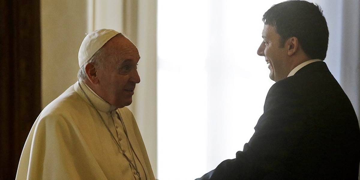 Pápež prijal Renziho a hovoril s ním o problémoch Talianska