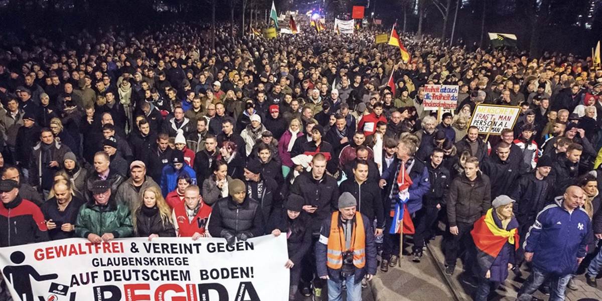 V Drážďanoch sa konal protest proti islamizácii