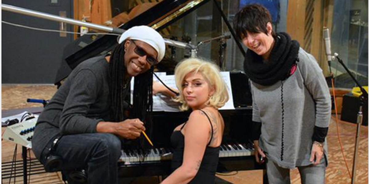 Lady Gaga a Nile Rodgers sa stretli v nahrávacom štúdiu