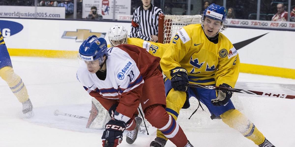 Česi do 20 rokov prehrali so Švédskom, USA úspešné až po nájazdoch