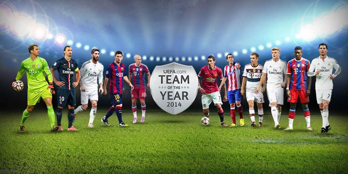 Vo fanúšikovskej Jedenástke roka UEFA štyria hráči Bayernu a traja Realu