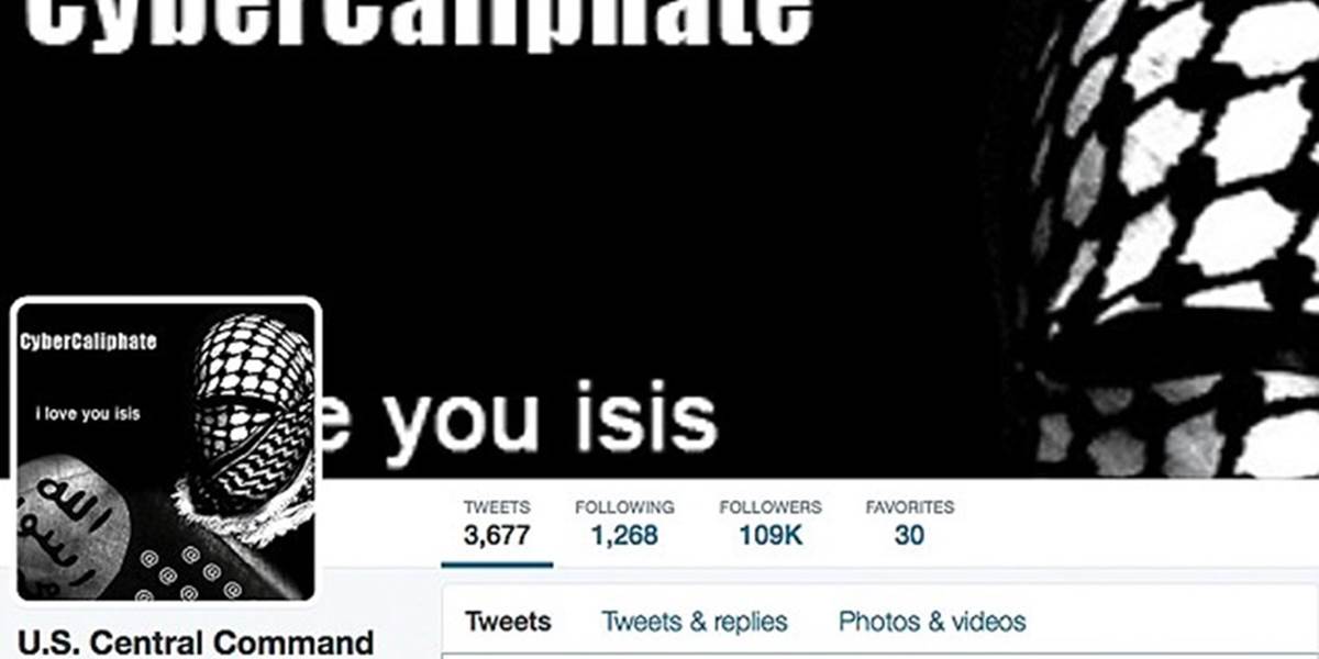 Konto amerického Centrálneho velenia na Twitteri napadli hackeri IS, zverejnili aj informácie o veliteľoch