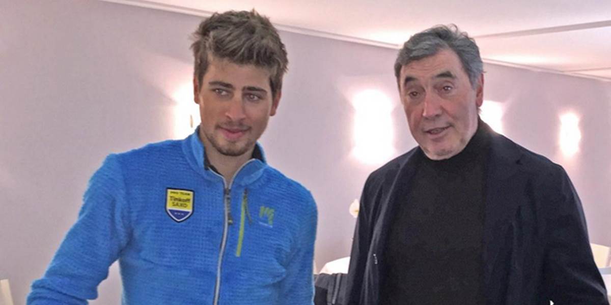 Sagan prerušil prípravu a stretol sa s Merckxom a Nijsom