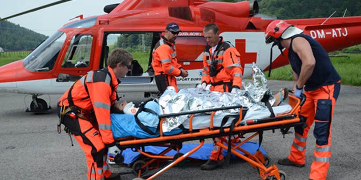 Leteckí záchranári previezli ťažko ranenú ženu do martinskej nemocnice