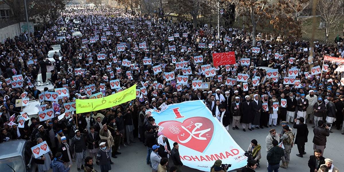 V dvoch afganských mestách sa konali protesty proti časopisu Charlie Hebdo