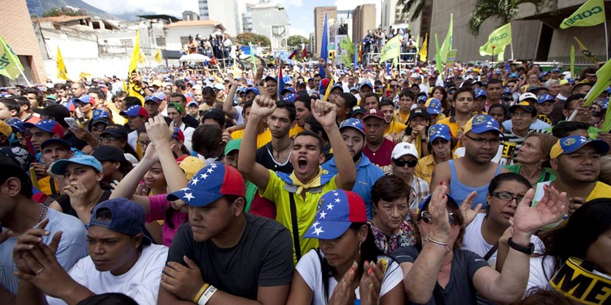 V hlavnom meste Venezuely sa konal protest proti vláde prezidenta Madura