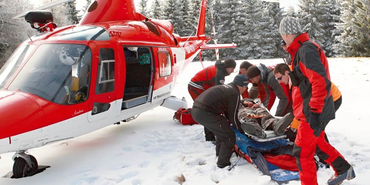 Leteckí záchranári pomáhali 10-ročnému lyžiarovi na Kojšovkej holi