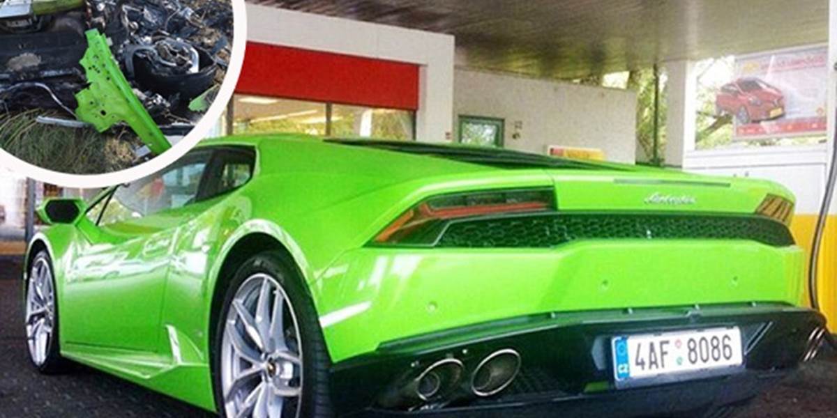 FOTO Zničené Lamborghini z maďarskej diaľnice je na predaj za 6500 eur