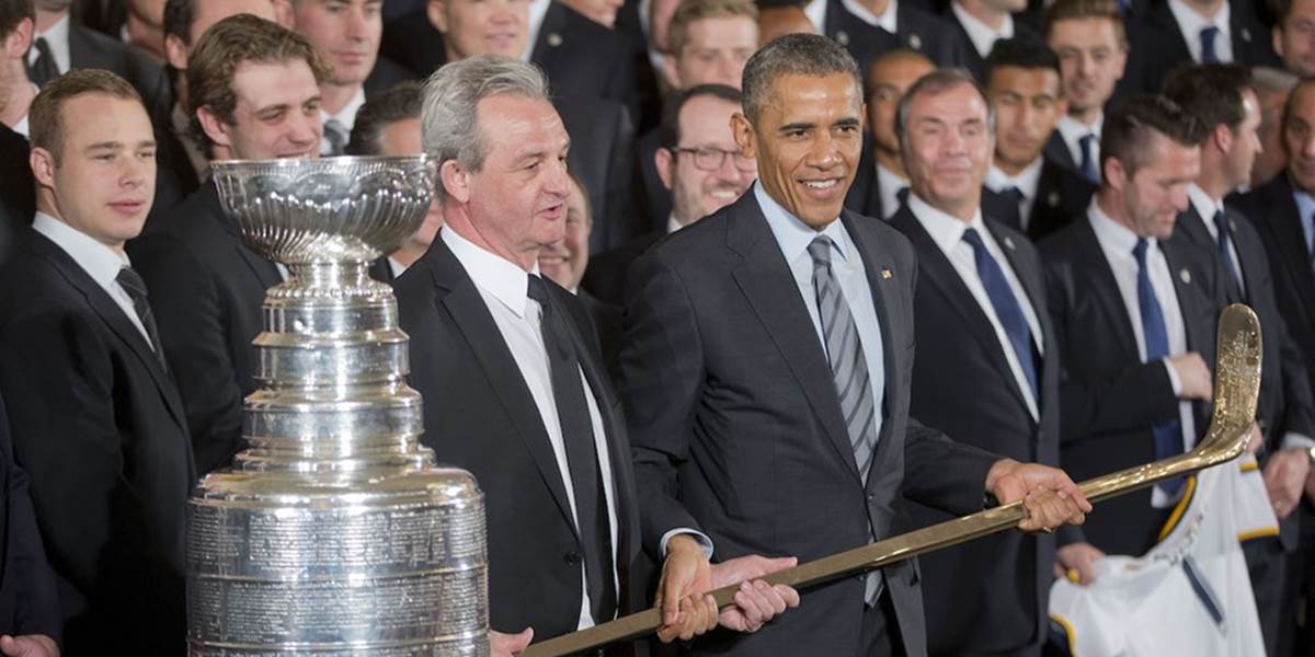 NHL: Obama prijal Gáboríka s Kings v Bielom dome
