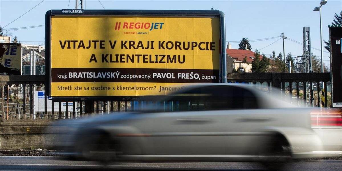 Prokurátor zamietol odstránenie billboardov RegioJetu