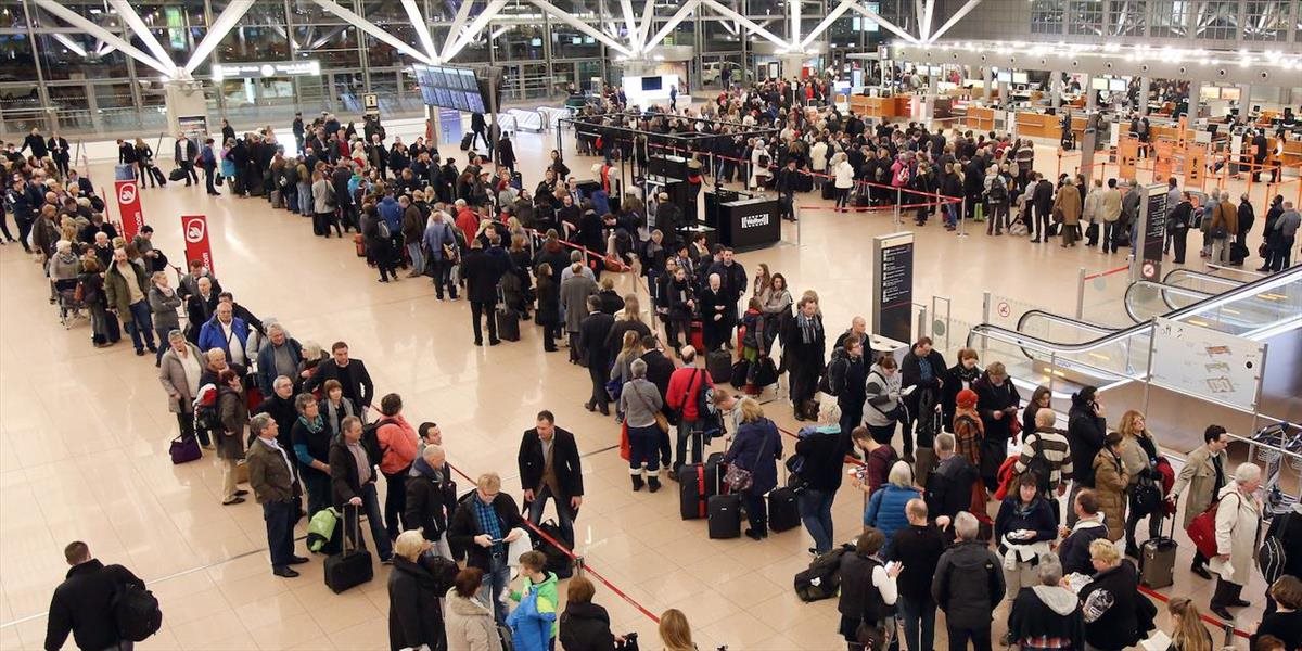Štrajk spôsobil na hamburskom letisku chaos