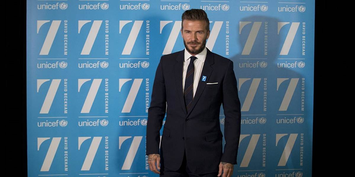 Beckham a UNICEF predstavili charitatívny fond s názvom "7"